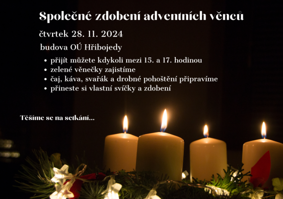 Zdobení adventních věnců