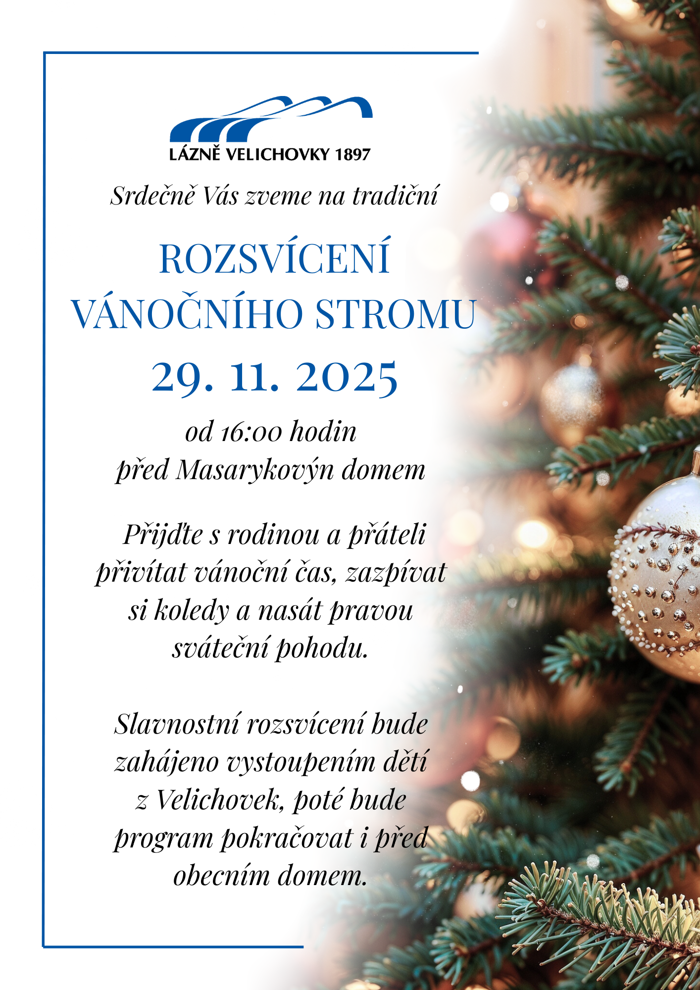 Rozvícení vánočního stromu